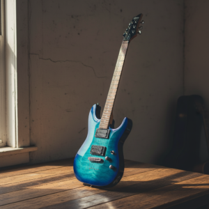 Vista general de la Schecter C-6 Plus Ocean Blue Burst