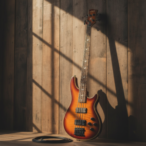 Vista general del Schecter Omen Extreme 4 (Vintage Sunburst)
