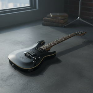 Vista general de la Schecter Omen-6 Gloss Black