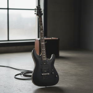 Visión general de la Schecter Demon-6 Aged Black Satin
