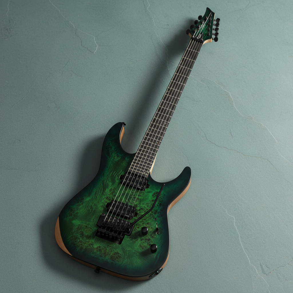 Schecter C-6 FR Pro Aqua Burst Electric Guitar