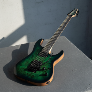 Vista general de la Schecter C-6 FR Pro Aqua Burst
